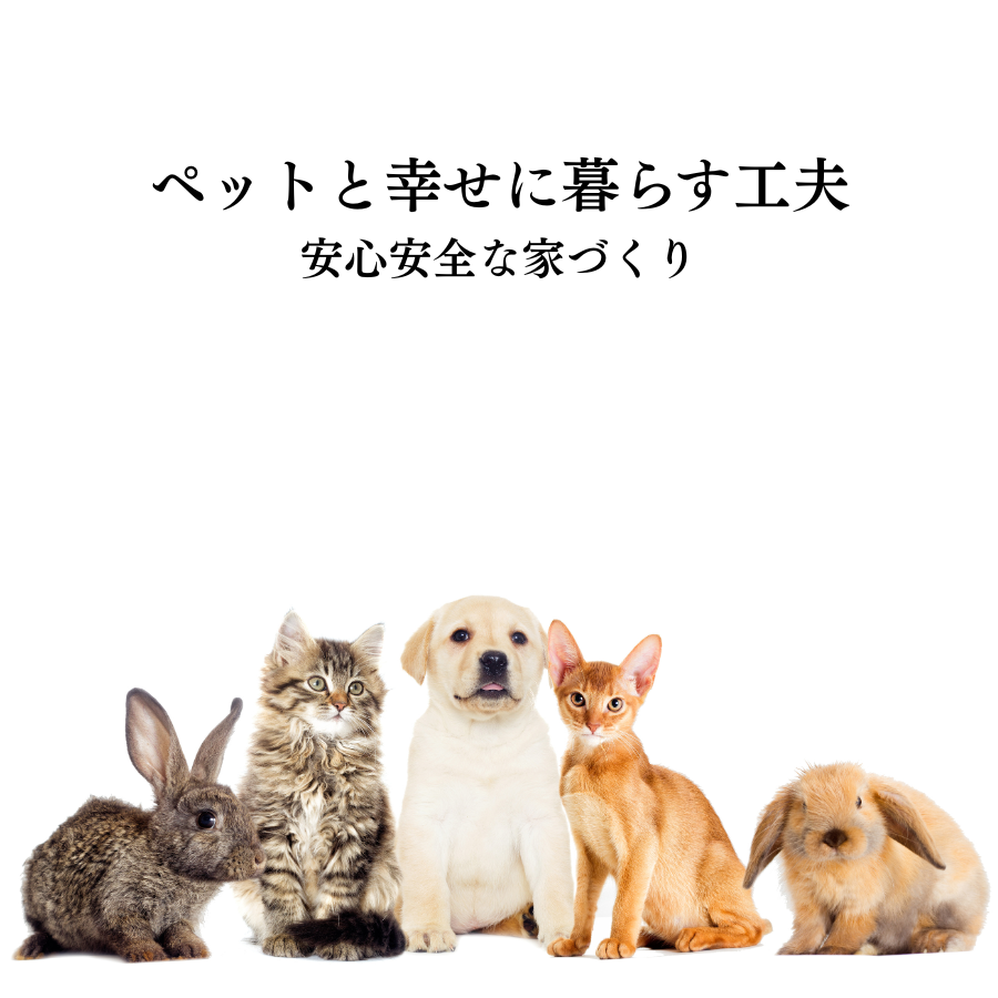 ペットと幸せに暮らす注文住宅の工夫！安心安全な家づくり