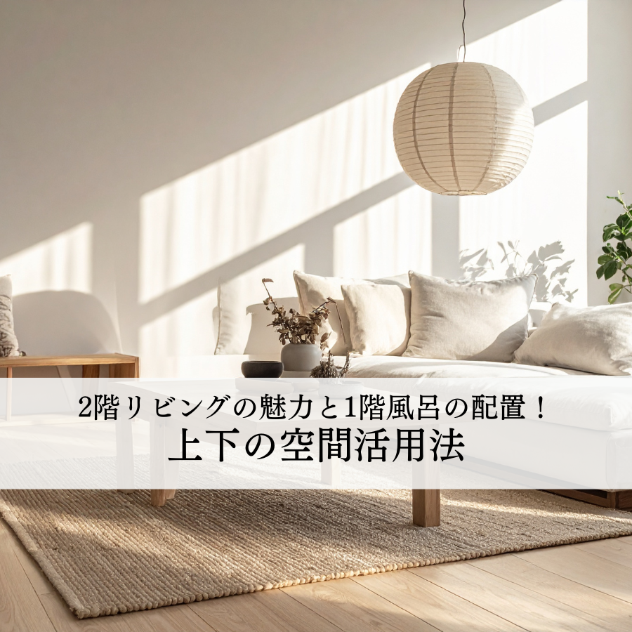 2階リビングの魅力と1階風呂の配置ポイント！家づくりで考えたい上下の空間活用法